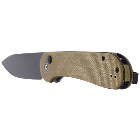 CIVIVI Knife Button Lock Elementum Olive Micarta, Black Stonewashed (C2103B) Civivi by WE Knife
