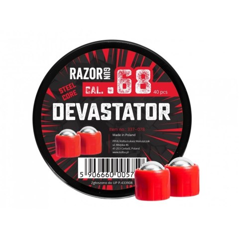 Kule metalowe RazorGun Devastator kal. .68 40 szt. (337-078) RazorGun