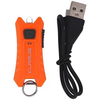 Latarka Klarus 40lm, Li-ion Battery / 120mAh USB Keychain Light (Mi2 Mi2 ENERGY ORANGE) Klarus
