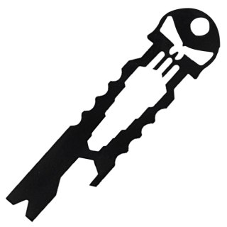 MultiTool Barbaric Skull Tool Card, Black Stainess Steel (39042) Martinez Albainox