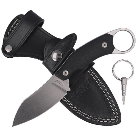 Nóż LionSteel H1 G10 Black, Stonewashed M390 by Tommaso Rumici (H1 GBK) LionSteel