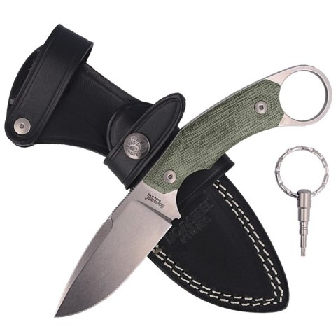 Nóż LionSteel H2 Karambit Canvas Green, Stonewashed M390 by Tommaso Rumici (H2 CVG) LionSteel
