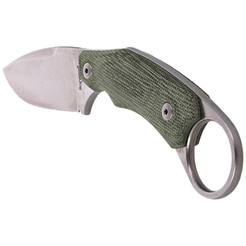 Nóż LionSteel H2 Karambit Canvas Green, Stonewashed M390 by Tommaso Rumici (H2 CVG) LionSteel