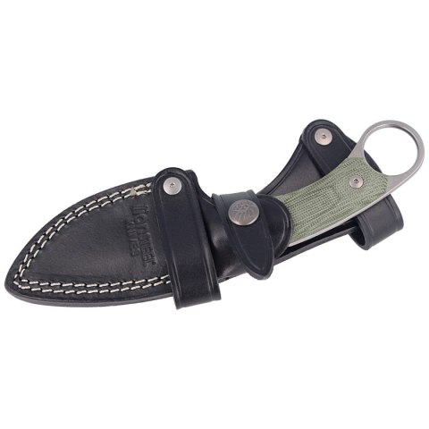 Nóż LionSteel H2 Karambit Canvas Green, Stonewashed M390 by Tommaso Rumici (H2 CVG) LionSteel