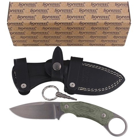 Nóż LionSteel H2 Karambit Canvas Green, Stonewashed M390 by Tommaso Rumici (H2 CVG) LionSteel
