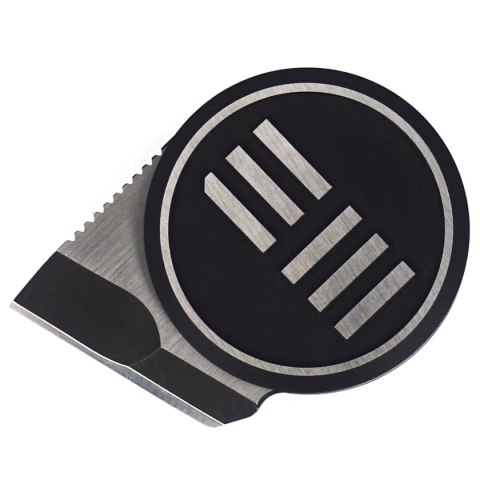 Nóż WE Knife Quark Black Titanium / Silvery WE logo, Black Stonewashed by Ostap Hel (20021-2) WE Knife