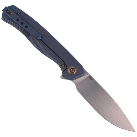 Nóż WE Knife Seer LE No 518/610 Blue Titanium, Rubber Silver (WE20015-2) WE Knife