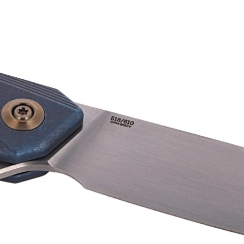 Nóż WE Knife Seer LE No 518/610 Blue Titanium, Rubber Silver (WE20015-2) WE Knife