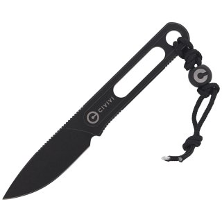 Nóż na szyję CIVIVI Minimis Neck Knife, Black Stonewashed by Ostap Hel (C20026-1) Civivi by WE Knife