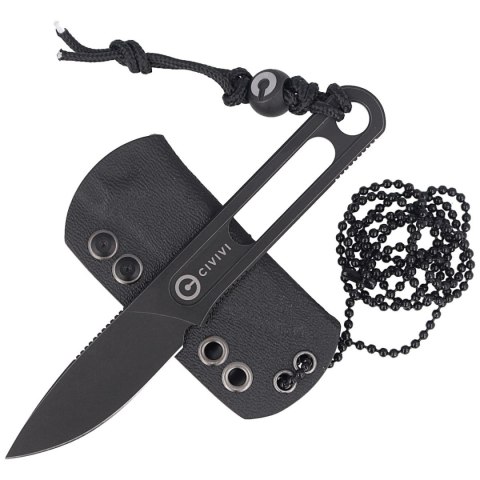 Nóż na szyję CIVIVI Minimis Neck Knife, Black Stonewashed by Ostap Hel (C20026-1) Civivi by WE Knife