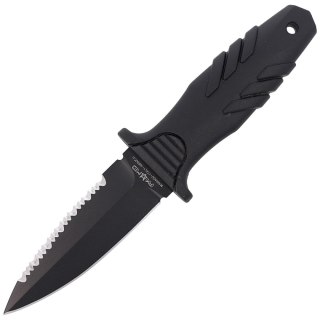 Nóż nurkowy Fox Tactical Elementum Dagger S/E Black PP/TPE Knife, Black Idroglider P/S N690Co (FX-647 S) FOX
