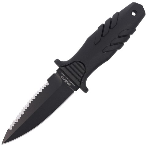 Nóż nurkowy Fox Tactical Elementum Dagger S/E Black PP/TPE Knife, Black Idroglider P/S N690Co (FX-647 S) FOX