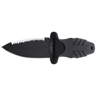 Nóż nurkowy Fox Tactical Elementum Dagger S/E Black PP/TPE Knife, Black Idroglider P/S N690Co (FX-647 S) FOX