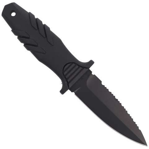 Nóż nurkowy Fox Tactical Elementum Dagger S/E Black PP/TPE Knife, Black Idroglider P/S N690Co (FX-647 S) FOX