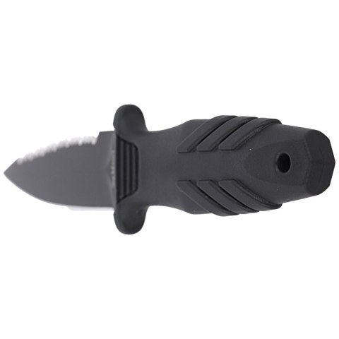 Nóż nurkowy Fox Tactical Elementum Dagger S/E Black PP/TPE Knife, Black Idroglider P/S N690Co (FX-647 S) FOX