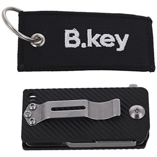 Nóż składany BlackFox B.key Black Aluminium, Stone Washed by Beric Design (BF-750) FOX