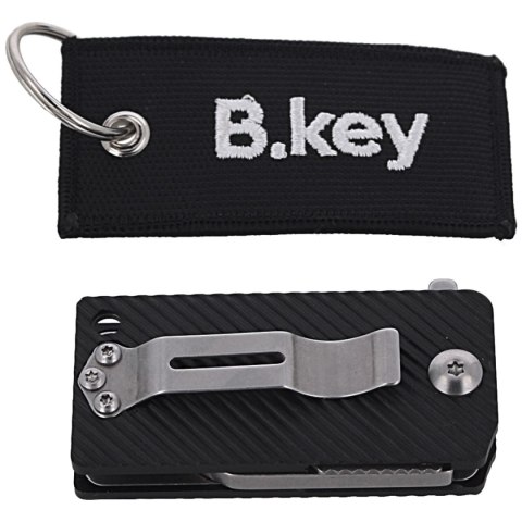 Nóż składany BlackFox B.key Black Aluminium, Stone Washed by Beric Design (BF-750) FOX