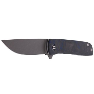 Nóż składany CIVIVI Bo Blue / Black Carbon Fiber, Gray Stonewashed Nitro-V by Brad Zinker (C20009B-A) Civivi by WE Knife