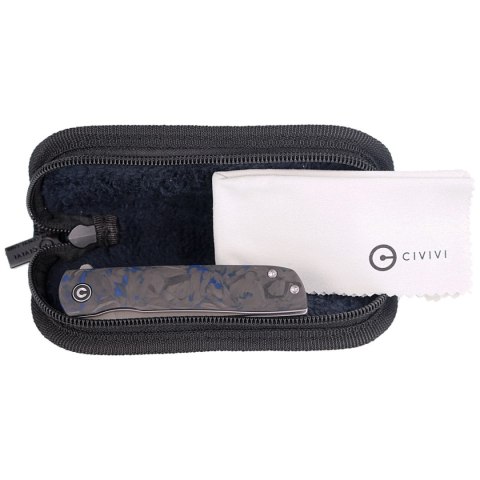 Nóż składany CIVIVI Bo Blue / Black Carbon Fiber, Gray Stonewashed Nitro-V by Brad Zinker (C20009B-A) Civivi by WE Knife