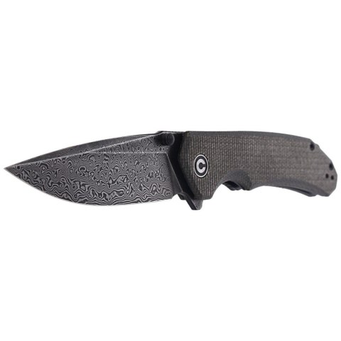 Nóż składany CIVIVI Brazen Dark Green Micarta, Black Damascus (C2102DS-3) Civivi by WE Knife