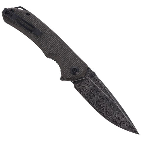 Nóż składany CIVIVI Brazen Dark Green Micarta, Black Damascus (C2102DS-3) Civivi by WE Knife