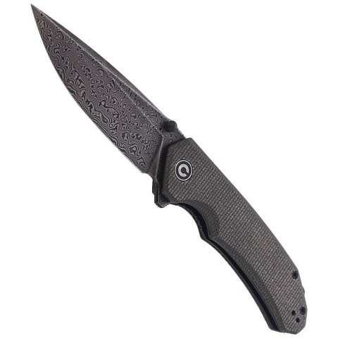 Nóż składany CIVIVI Brazen Dark Green Micarta, Black Damascus (C2102DS-3) Civivi by WE Knife