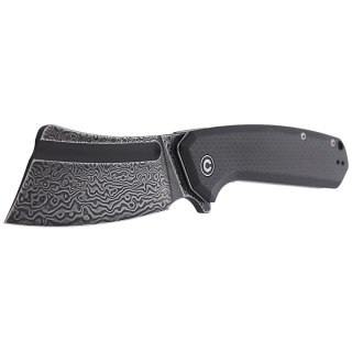 Nóż składany CIVIVI Bullmastiff Twill Carbon Fiber / Black G10, Black Damascus (C2006DS-1) Civivi by WE Knife