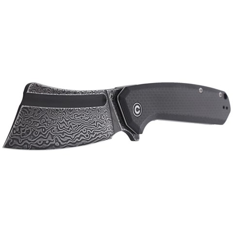 Nóż składany CIVIVI Bullmastiff Twill Carbon Fiber / Black G10, Black Damascus (C2006DS-1) Civivi by WE Knife