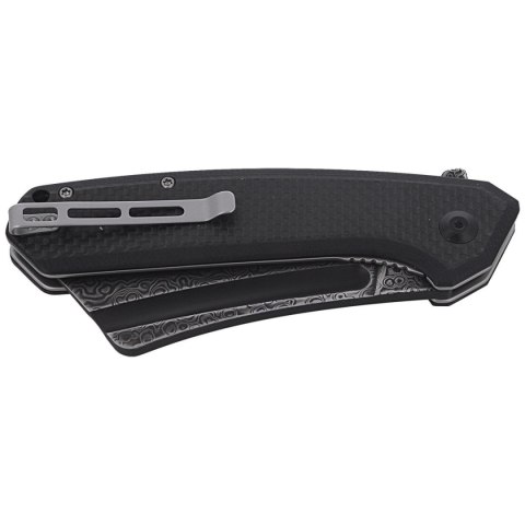 Nóż składany CIVIVI Bullmastiff Twill Carbon Fiber / Black G10, Black Damascus (C2006DS-1) Civivi by WE Knife