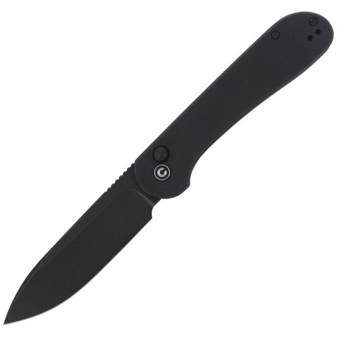 Nóż składany CIVIVI Button Lock Elementum Black G10, Black Stonewashed (C2103A) Civivi by WE Knife
