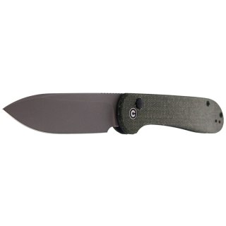 Nóż składany CIVIVI Button Lock Elementum Dark Green Micarta, Gray Stonewashed (C2103C) Civivi by WE Knife