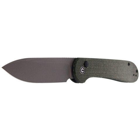 Nóż składany CIVIVI Button Lock Elementum Dark Green Micarta, Gray Stonewashed (C2103C) Civivi by WE Knife