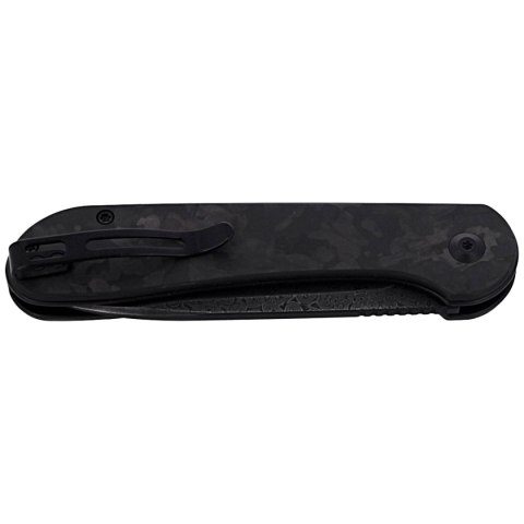 Nóż składany CIVIVI Button Lock Elementum Marble Carbon Fiber Black, Black Damascus (C2103DS-3) Civivi by WE Knife