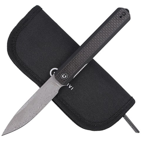 Nóż składany CIVIVI Exarch Twill Carbon Fiber / Black G10, Damascus (C2003DS-1) Civivi by WE Knife