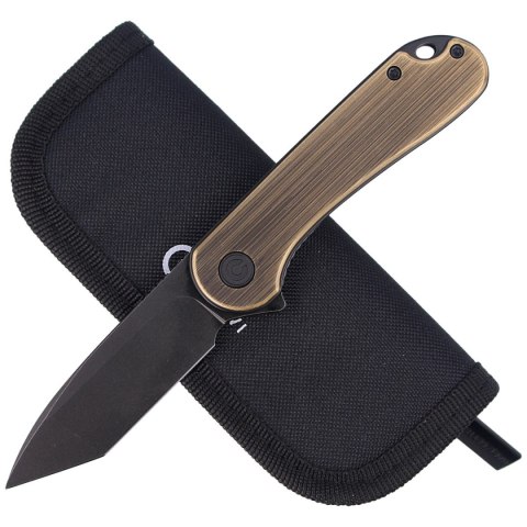 Nóż składany CIVIVI Elementum Flipper Black Brass, Black Stonewashed (C907T-A) Civivi by WE Knife