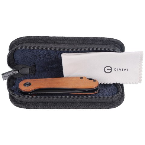 Nóż składany CIVIVI Elementum Flipper Cuibourtia Wood, Black Stonewashed (C907U) Civivi by WE Knife