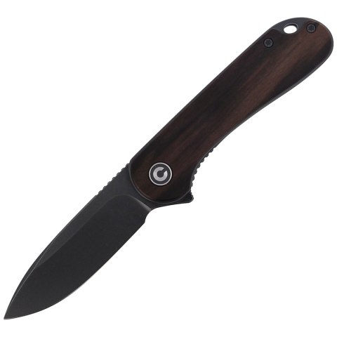 Nóż składany CIVIVI Elementum Flipper Ebony Wood, Black Stonewashed (C907W) Civivi by WE Knife