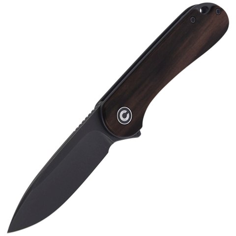Nóż składany CIVIVI Elementum Flipper Ebony Wood, Black Stonewashed (C907W) Civivi by WE Knife