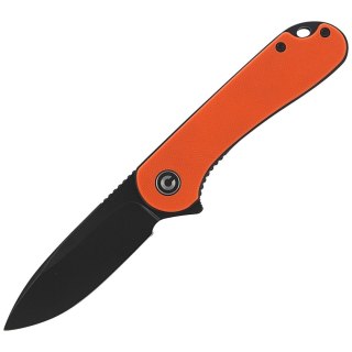 Nóż składany CIVIVI Elementum Flipper Orange G10, Black Stonewashed (C907Y) Civivi by WE Knife
