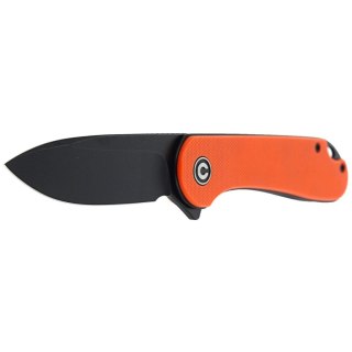 Nóż składany CIVIVI Elementum Flipper Orange G10, Black Stonewashed (C907Y) Civivi by WE Knife