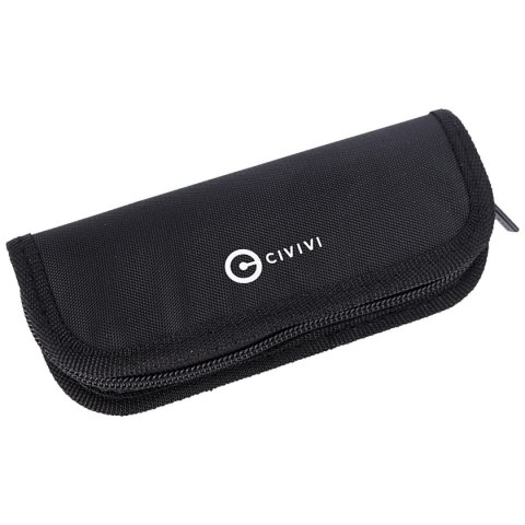 Nóż składany CIVIVI Elementum Flipper Shredded Carbon Fiber / Silvery Shred, Black Damascus (C907C-DS2) Civivi by WE Knife