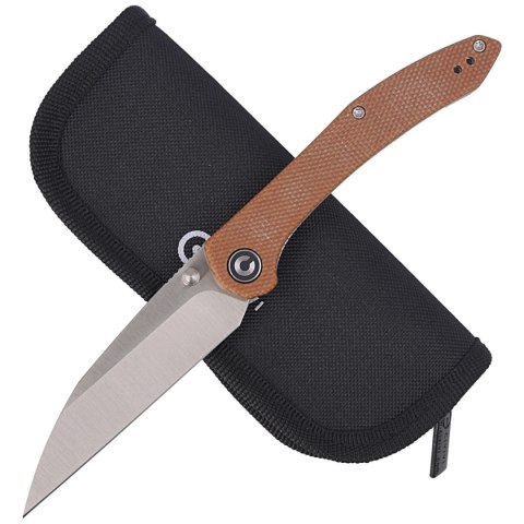 Nóż składany CIVIVI Hadros Brown Micarta, Satin Finish by Dylan Mallery (C20004-2) Civivi by WE Knife