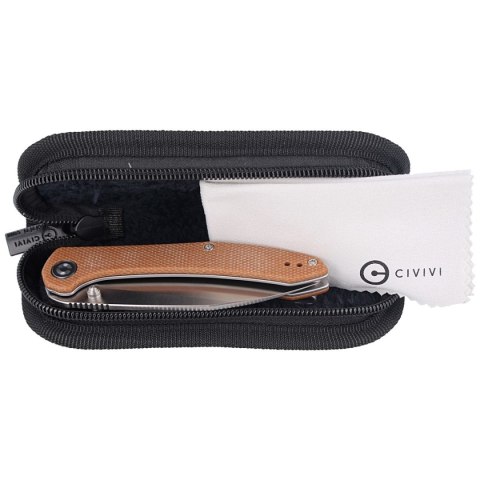 Nóż składany CIVIVI Hadros Brown Micarta, Satin Finish by Dylan Mallery (C20004-2) Civivi by WE Knife