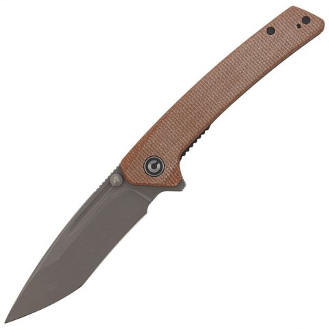 Nóż składany CIVIVI Keen Nadder Brown Micarta, Gray Stonewashed (C2021B) Civivi by WE Knife