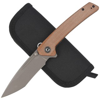 Nóż składany CIVIVI Keen Nadder Brown Micarta, Gray Stonewashed (C2021B) Civivi by WE Knife