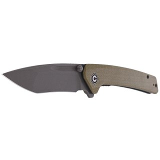 Nóż składany CIVIVI Keen Nadder Olive Micarta, Gray Stonewashed (C2021C) Civivi by WE Knife