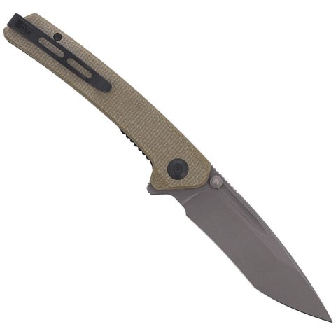 Nóż składany CIVIVI Keen Nadder Olive Micarta, Gray Stonewashed (C2021C) Civivi by WE Knife