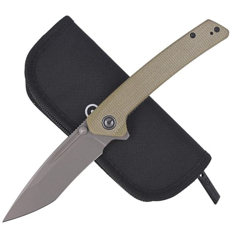 Nóż składany CIVIVI Keen Nadder Olive Micarta, Gray Stonewashed (C2021C) Civivi by WE Knife