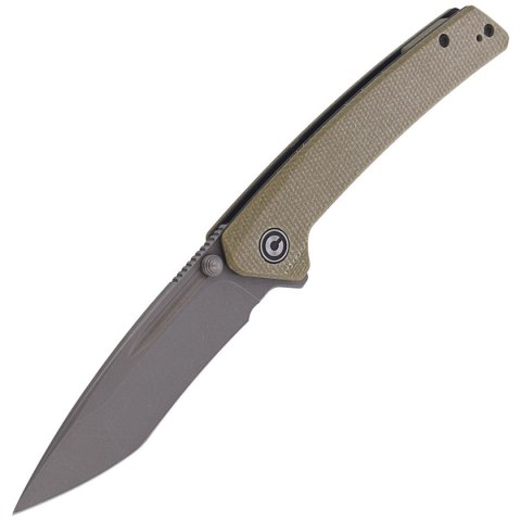 Nóż składany CIVIVI Keen Nadder Olive Micarta, Gray Stonewashed (C2021C) Civivi by WE Knife