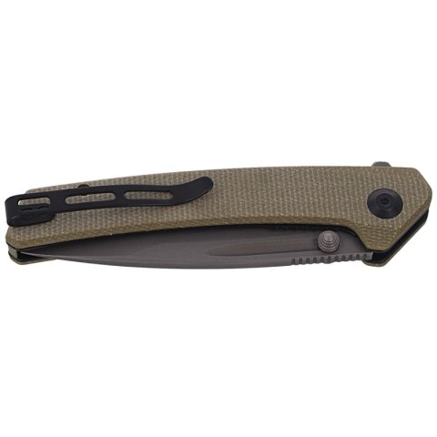 Nóż składany CIVIVI Keen Nadder Olive Micarta, Gray Stonewashed (C2021C) Civivi by WE Knife